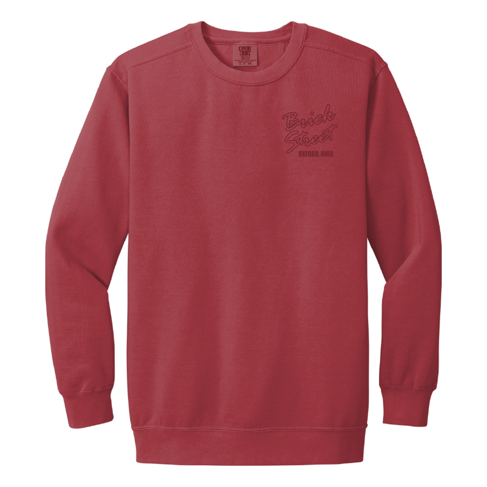 Brickstreet Comfort Colors Crewneck Sweatshirt - Crimson