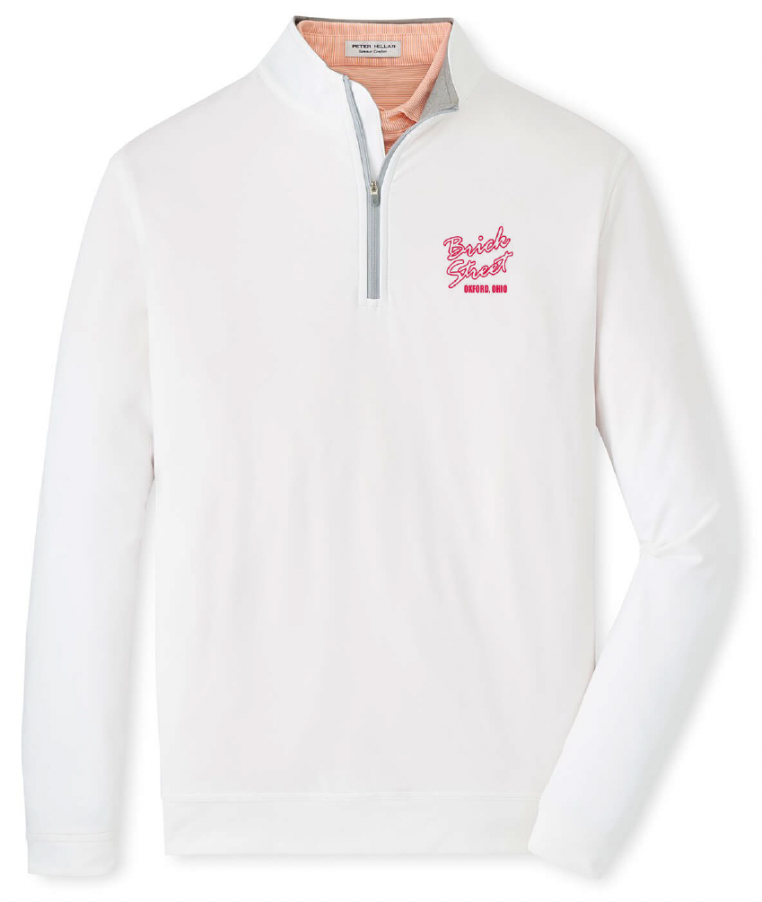 Brick Street x Peter Millar Quarter-Zip (White)