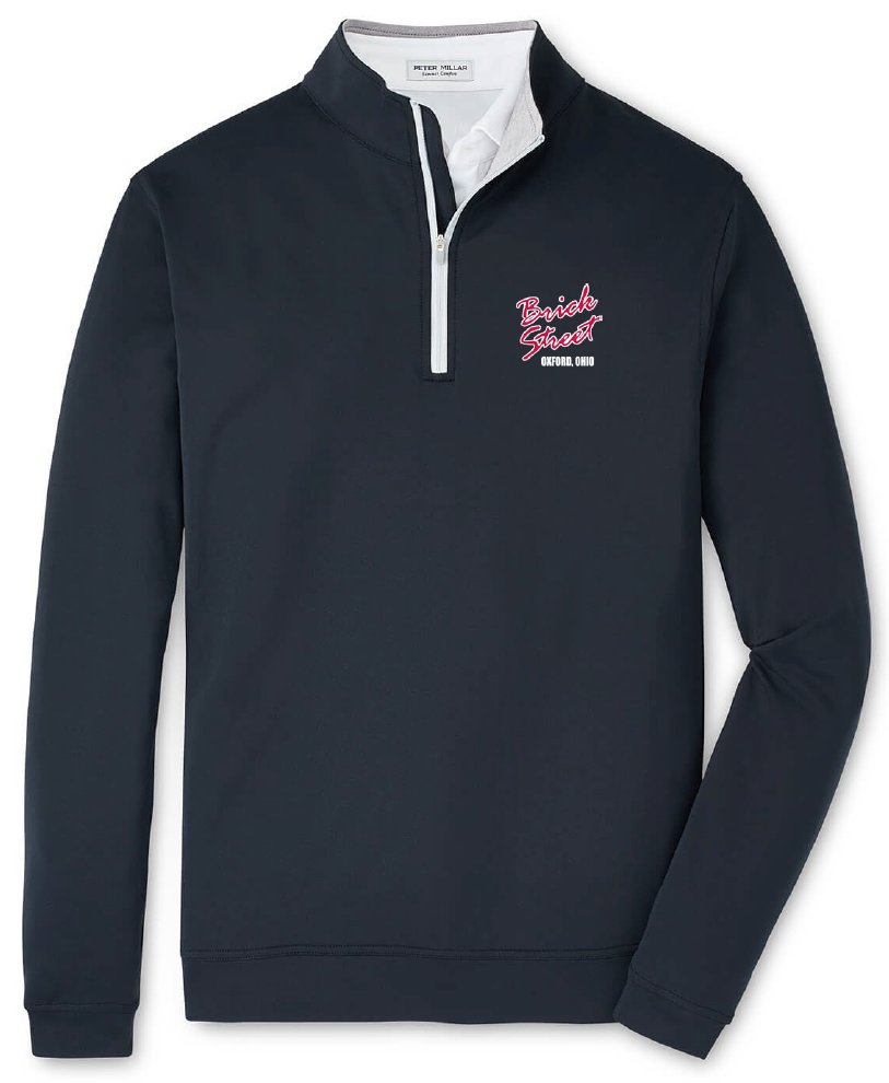 Brick Street x Peter Millar Quarter-Zip (Black)