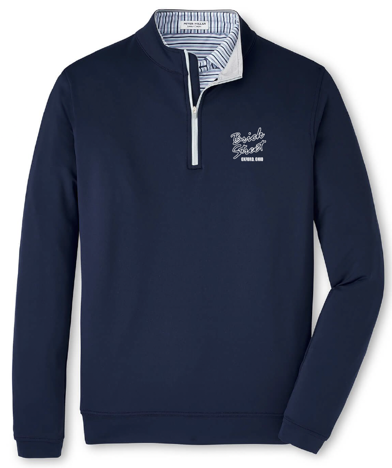 Brick Street x Peter Millar Quarter-Zip (Navy)