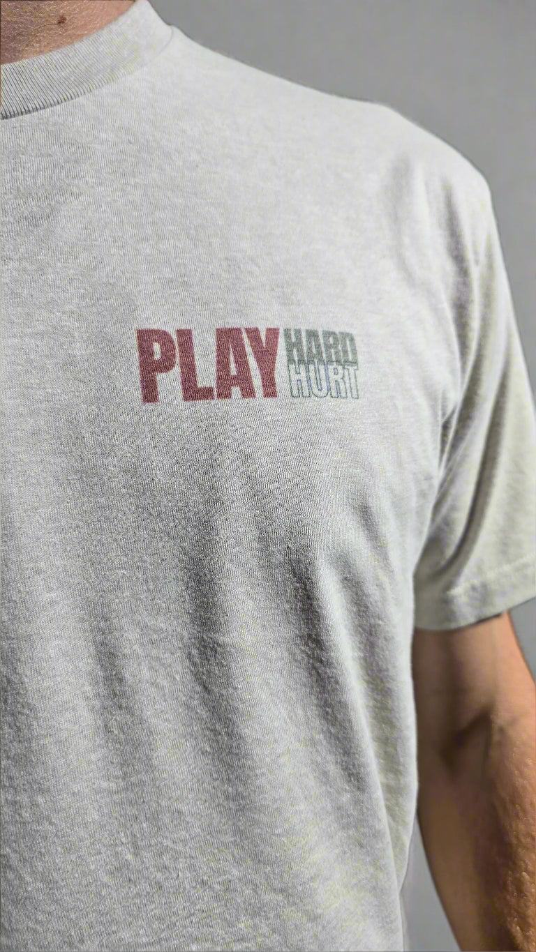 Play Hard Play Hurt "Stacked Logo" Tee