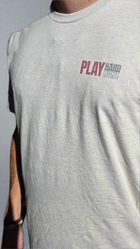 Play Hard Play Hurt "Stacked Logo" Tee