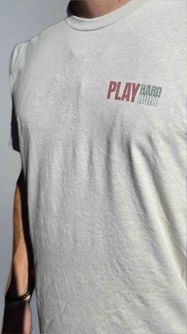 Play Hard Play Hurt "Stacked Logo" Tee